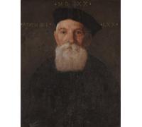 RZHRHJES Peinture Poster Peinture sur Toile d'Art Abstrait Tableau Portrait de vieil homme par Battista Moroni Tableaux sur Toile Pour les Décorations pour la Maison 60x90cm