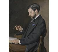 RZHRHJES Vintage Impressions sur Toile Abstrait Tableau Peinture sur Toile Portrait Edmond Maître de Jean Frédéric Bazille Impression Tableaux Pour la Décoration Murale 60x90cm
