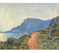 RZHRHJES Vintage Impressions sur Toile Abstrait Tableau Peinture sur Toile Portrait La corniche à proximité de Claude Monet Impression Tableaux Pour la Décoration Murale 60x90cm