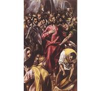RZHRHJES Vintage Impressions sur Toile Abstrait Tableau Peinture sur Toile Portrait le déshabillage du Christ par El Greco Impression Tableaux Pour la Décoration Murale 60x90cm