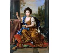 RZHRHJES Vintage Impressions sur Toile Abstrait Tableau Peinture sur Toile Portrait Louise Marie De Bourbon Duchess of Orleans by Pierre Mignard Impression Tableaux Pour la Décoration Murale 60x90cm