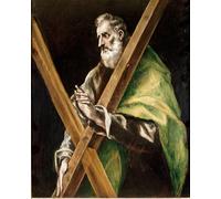 RZHRHJES Vintage Impressions sur Toile Abstrait Tableau Peinture sur Toile Portrait Peinture de Saint André l'Apotre par El Greco Impression Tableaux Pour la Décoration Murale 60x90cm