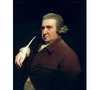 RZHRHJES Vintage Impressions sur Toile Abstrait Tableau Peinture sur Toile Portrait Portrait du Dr Erasmus Darwin scientifique inventeur par Wright of Derby Pour la Décoration Murale 60x90cm