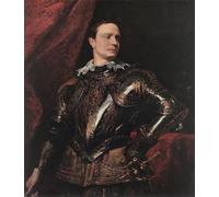 RZHRHJES Vintage Impressions sur Toile Abstrait Tableau Peinture sur Toile Portrait Portrait d'un jeune général par Sir Antony Van Dyck Impression Tableaux Pour la Décoration Murale 60x90cm
