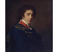 RZHRHJES Vintage Impressions sur Toile Abstrait Tableau Peinture sur Toile Portrait Portrait Ofivan Baryatinsky par Elisabeth Louise Vigee Lebrun Impression Tableaux Pour la Décoration Murale 60x90cm