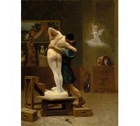 RZHRHJES Vintage Impressions sur Toile Abstrait Tableau Peinture sur Toile Portrait Pygmalion et Galatée de Jean Léon Gérôme Impression Tableaux Pour la Décoration Murale 60x90cm