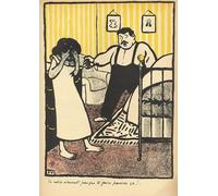 RZHRHJES Vintage Impressions sur Toile Abstrait Tableau Peinture sur Toile Portrait un homme reproche à sa maîtresse enceinte de Félix Edouard Vallotton Pour la Décoration Murale 60x90cm