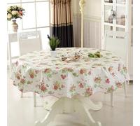 RZJHP Motif de Fleurs Pastorales 150/180 cm, Nappe en PVC, Housse de Table de Cuisine imperméable et résistante à l'huile, idéale pour Les Salles à Manger, Les fêtes et Les Pique-niques