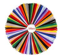 RZKJ-SHOP Fermeture Éclair Colorée en Nylon Couture, 100pcs/30cm Fermetures à Glissière Bobine Tirettes Accessoire pour Tailor DIY Artisanat Sacs Vêtement Coussins (20 Couleurs)