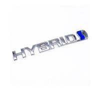 RZL 1pc 3D Hybride Logo Autocollants Réaménagement Emblème Métal Badge Décalcomanies Autocollants de Style de Voiture(Silver)