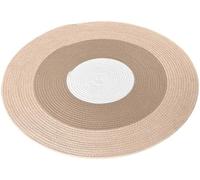 RZLEHORDF Tapis en corde de coton pour chats - Lavable - Rond - Vintage - Réversible tissé - Avec pompons - Doux et élégant (blanc, taille M 80)