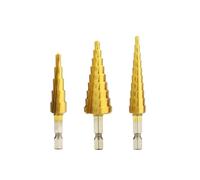 RZLZGBMKM Foret étagé conique en titane for métal, bois, outils électriques for grande vitesse (3-12, 4-12, 4-20, 4-32 mm) foret(3-12 4-12 4-20)