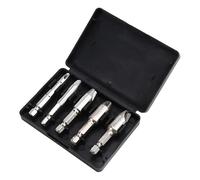 RZLZGBMKM Lot de 5 forets extracteurs vis endommagées en acier rapide, double retrait facile du côté, perçage for retirer les cassées et boulons foret