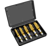 RZLZGBMKM Lot de 5 forets extracteurs vis endommagées en acier rapide, double retrait facile du côté, perçage for retirer les cassées et boulons foret(Gold 5PCS)
