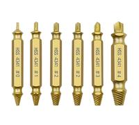 RZLZGBMKM Lot de 6 forets extracteurs vis endommagées for double extrémité for retirer facilement les boulons cassés et dénudés for réparations automobiles domestiques foret