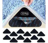 RZMZBY Tapis Antidérapants Lavables et Réutilisables pour Tous Les Types et Tailles de Coussins (Noir) - Lot de 12
