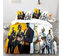 RZPFQB Gamer Housse de Couette Fortnite 1 Personne 140 x 200 cm Gaming Parure de Lit en Microfibre pour Enfant GarçOn Fille Ado Jeu de Tir Ensemble de lit