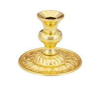 RZRHMUHN Bougeoir orthodoxe en alliage de zinc doré pour rituels d'église et décoration spirituelle de la maison