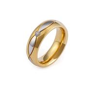 RZRPYFMM Bague Couple Deux Pièces Bague Acier Inoxydable Personnalité Européenne Et Américaine Bague Promesse Mariage Pour Hommes Et Femmes,Women's,12