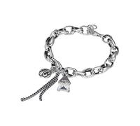 RZRPYFMM Bracelet De Mode En Argent Sterling S925 Pour Hommes Et Femmes, Bracelet Créatif Avec Ancre,Argent,17cm