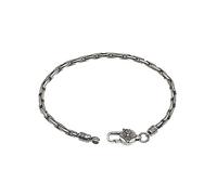 RZRPYFMM Bracelet Homme Vajra Bambou Svastika En Argent S925, Bracelet Simple En Argent Sterling Personnalisé,Argent,20cm
