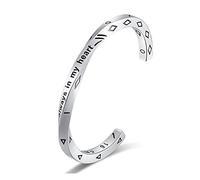 RZRPYFMM Bracelet Manchette Pour Homme, Bracelet Manchette En Acier Au Titane Avec Texte Viking Vintage De Style Nordique