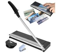 Rzspher Coupe-papier manuel A4/B5/A5/B6/B7 - Massicot à papier en métal avec base en métal - Ciseaux pour papier, étiquettes, photos