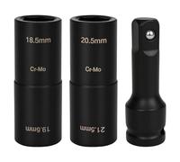 Rzspher Écrous de roue 19,5 18,5 20,5 21,5 mm rou de roue à double tête 1/2" Douille pliante pour Ford Land Rover et tous les modèles