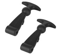 Rzspher Lot de 2 supports de capot en caoutchouc de 12 cm, support de capot élastique, poignée en T flexible, pour boîtes à outils, chariots, moteurs de véhicules