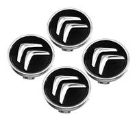 RZSYSSZD 4pcs Voiture Enjoliveur pour Citroen C4 Aircross 2012-2017,Cache Moyeux Capuchons De Centre,Jante Capuchons Jantes Badge Accessoires,Black 60mm