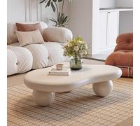 RZTPYS Table Basse Nuage Tables Basses Irrégulières pour Le Salon, Table Basse Moderne Et Mignonne Tables Basses Uniques pour Salon, Bureau, Maison De Campagne,White Cloud,47.2 in