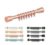 RZUMXOPY Barre de Douche Extensible en Acier Inoxydable Tringle À Rideaux sans Perçage Tringle Télescopique Ajustable pour Douche, Placard, Balcon et fenêtres 210-300 cm / 82.7-118.1 in Rose
