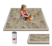 RZUMXOPY Tapis D'éveil Bébé Tapis de Jeux avec Mousse Mémoire de Haute Qualité, Fond Antidérapant Lavable en Machine Tapis de Sol Bebe pour Enfant Chambre et Parc Enfants 130 x 220 cm