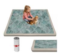 RZUMXOPY Tapis D'éveil Bébé Tapis de Jeux avec Mousse Mémoire de Haute Qualité, Fond Antidérapant Lavable en Machine Tapis de Sol Bebe pour Enfant Chambre et Parc Enfants 140 x 250 cm