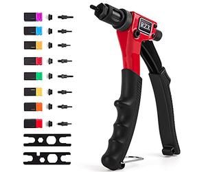 Rzx 20,3 cm Rivet Écrou Pistolet M3 M4 M5, M6, 1/4-20 M10-24, 8-32, 6-32, pince à riveter Rivet Gun, outils de rivetage avec système de réglage Écrou