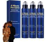 RZXEA 4-Minute Pre-Game Erection Roller, Vitality Erection Roller for Men, Gentle Fast-Acting Formula for Extended Time, Quick Effect, Suitable for Everyone (3 Pcs)