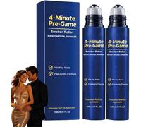 RZXEA 4-Minute Pre-Game Erection Roller, Vitality Erection Roller for Men, Gentle Fast-Acting Formula for Extended Time, Quick Effect, Suitable for Everyone (2 Pcs)