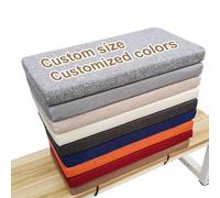 RZYW Coussin De Banc De Taille Personnalisée, Coussin de Banc Jardin Lavable, Coussin de Banc Antidérapant pour L'extérieur, Intérieur Balançoire Meubles Terrasse,12CM