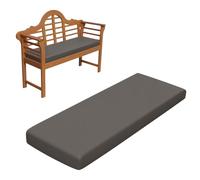 RZYW Coussin de Banc D'extérieur éPais de 5cm, ImperméAbles Coussins pour Banc de Jardin 2/3 Places, Coussin de Siège de FenêTre D'intérieur, pour Terrasse, Canapé, Balancelle,Gris,170x45cm