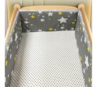 RZYW Protección Integral Almohadilla De Choque,CojíN de Blanda CojíN Barandilla Cama Infantil Fácil De Instalar,A01,180 * 30CM