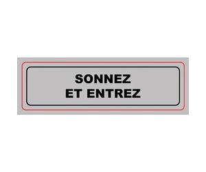 S 11 - Panonceau adhÃ©sif SONNEZ ET E