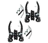 S - 110-115mm Bike Brakes Set, Universal Front And Back Brakess Kit, 2 Pairs Set For Most Mountain And Road Bikes, Bicycle Parts Annd Components, Black Annd Silver Optional