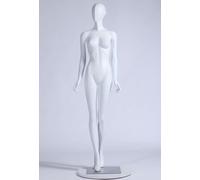 S-12 Femme Femme mannequin Tête abstraite Homme Femme belle abstraite blanc mat laqué