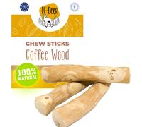 S 26-50g 13-14cm Bois de café Bâton de mâche pour chiens Os à mâcher Jouets pour chiens 100% naturel Soigneusement poli à faible risque durable
