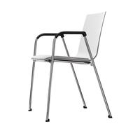 S 260 SPF chaise avec accoudoirs et rembourrage miroir Thonet - THONET S 260 SPF