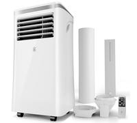 S-290 - Climatiseur Portable Avalla 3-en-1 10000 BTU : Clim, Déshumidificateur 24L, Ventilateur, Mode Nuit Silencieux, Minuteur 24h, Télécommande, Kit Fenêtre, Multi-pièces