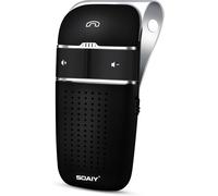 S-32 Bluetooth 4.0 Multipoint Hands-Free Car Kit With Speaker & Receiver & Cigarette Lighter Charger & Three Language Choices Compatible With Any Smartphone Model