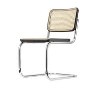 Chaise cantilever S 32 V avec clayonnage wood part stained beech