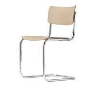 S 43 Classique en tube d'acier, chaise cantilever, hêtre CHROME/NATUREL, Thonet, COMBINAISON DE PRÉFÉRENCE - 4066962004865
