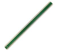 S 50 MM - Règle plate "Super" anti-glisse 50 cm, transparent et vert